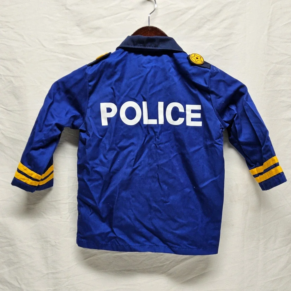 Adventure Factory Costume Set Kids OS Tan Yellow Blue Firefighter Police 5pc Lot